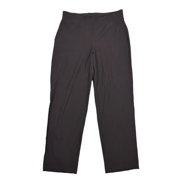 Eileen Fisher Size S System Washable Stretch Crepe Straight Pant Neutral Brown - Picture 1 of 10